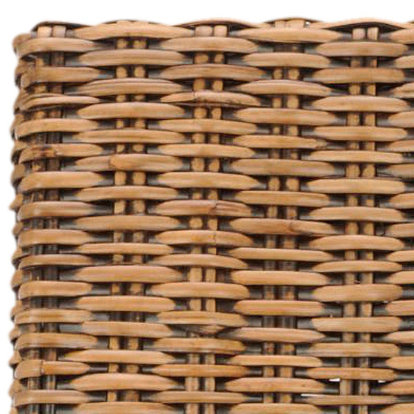 Safavieh SANIBEL Side Chairs – Tropical Elegance with Woven Rattan Detail for Coastal and Boho Décor Brown / Teak Brown FOX6504A-SET2