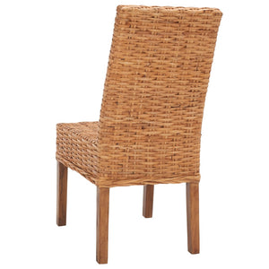 Safavieh SANIBEL Side Chairs – Tropical Elegance with Woven Rattan Detail for Coastal and Boho Décor Honey FOX6504B-SET2