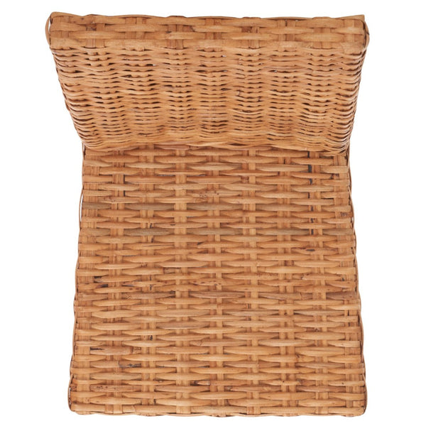 Safavieh SANIBEL Side Chairs – Tropical Elegance with Woven Rattan Detail for Coastal and Boho Décor Honey FOX6504B-SET2