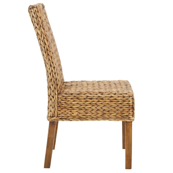 Safavieh Sanibel Woven Water Hyacinth Side Chair Handcrafted Coastal Boho Accent Seating FOX6504E-SET2
