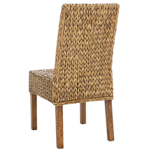 Safavieh Sanibel Woven Water Hyacinth Side Chair Handcrafted Coastal Boho Accent Seating FOX6504E-SET2