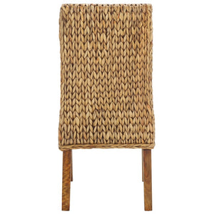 Safavieh Sanibel Woven Water Hyacinth Side Chair Handcrafted Coastal Boho Accent Seating FOX6504E-SET2