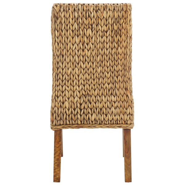 Safavieh Sanibel Woven Water Hyacinth Side Chair Handcrafted Coastal Boho Accent Seating FOX6504E-SET2