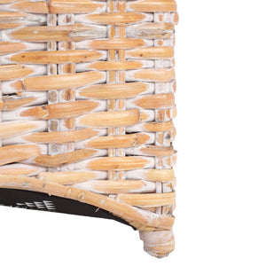 Safavieh Ventura Rattan Arm Chair - Coastal Elegance With Handwoven Design, Plush Cushion & Braided Detailing White FOX6505B