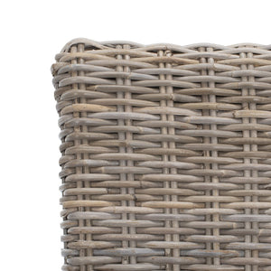 Safavieh QUAKER Side Chair - Natural Unfinished Rattan with Rustic Grey Finish for Coastal & Urban Styles FOX6521A-SET2