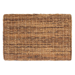 Safavieh Leary Coastal-Chic Coffee Table With Rattan Top And Sturdy Mango Wood Legs For Modern Living Spaces Banana Natural FOX6528B