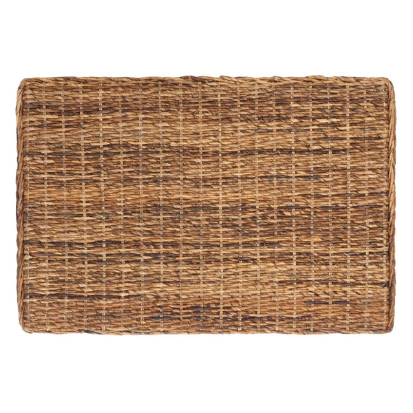 Safavieh Leary Coastal-Chic Coffee Table With Rattan Top And Sturdy Mango Wood Legs For Modern Living Spaces Banana Natural FOX6528B