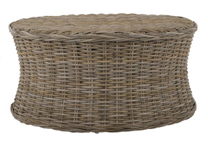 Safavieh Ruxton Coffee Table - Handwoven Rattan Cocktail Ottoman For Versatile Living Space Style & Comfort Natural FOX6530A
