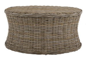 Safavieh Ruxton Coffee Table - Handwoven Rattan Cocktail Ottoman For Versatile Living Space Style & Comfort Natural FOX6530A