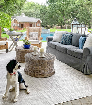 Safavieh Ruxton Coffee Table - Handwoven Rattan Cocktail Ottoman For Versatile Living Space Style & Comfort Natural FOX6530A