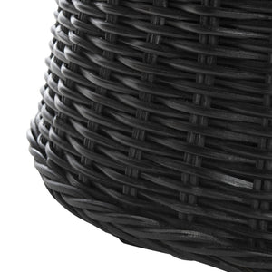 Safavieh Ruxton Coffee Table - Handwoven Rattan Cocktail Ottoman For Versatile Living Space Style & Comfort Black FOX6530B