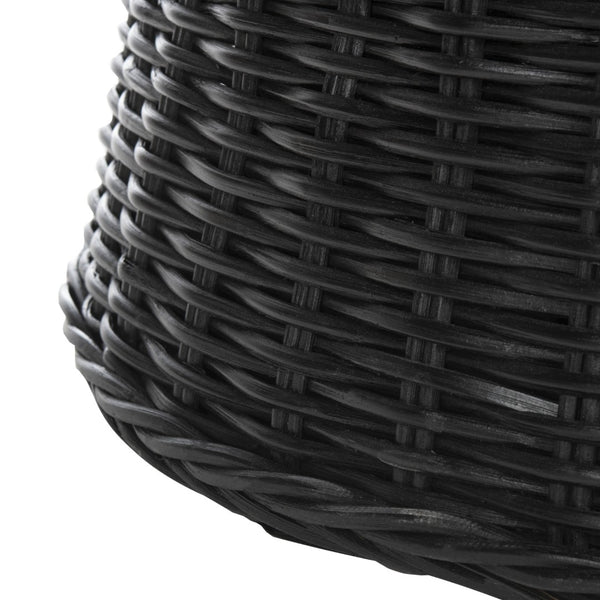 Safavieh Ruxton Coffee Table - Handwoven Rattan Cocktail Ottoman For Versatile Living Space Style & Comfort Black FOX6530B