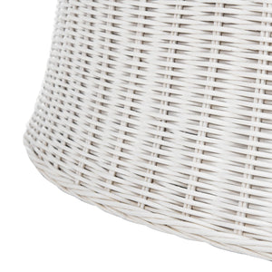Safavieh Ruxton Coffee Table - Handwoven Rattan Cocktail Ottoman For Versatile Living Space Style & Comfort White FOX6530C