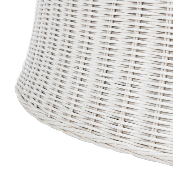 Safavieh Ruxton Coffee Table - Handwoven Rattan Cocktail Ottoman For Versatile Living Space Style & Comfort White FOX6530C