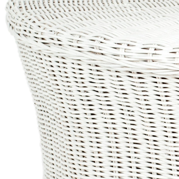 Safavieh Ruxton Coffee Table - Handwoven Rattan Cocktail Ottoman For Versatile Living Space Style & Comfort White FOX6530C