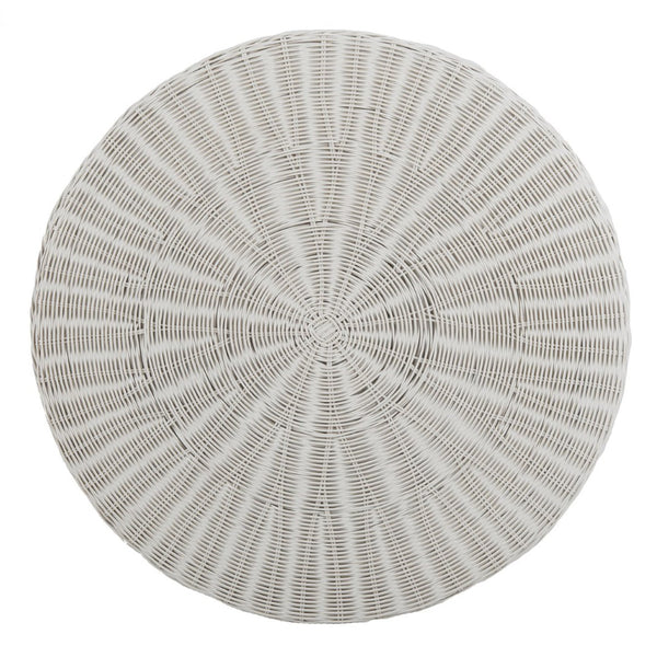 Safavieh Ruxton Coffee Table - Handwoven Rattan Cocktail Ottoman For Versatile Living Space Style & Comfort White FOX6530C