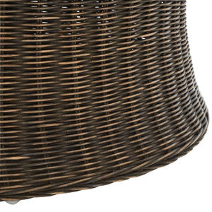 Safavieh Ruxton Coffee Table - Handwoven Rattan Cocktail Ottoman For Versatile Living Space Style & Comfort Dark Brown FOX6530D
