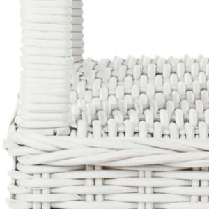 Safavieh Bowen Coastal-Style Rattan Side Table With Elegant Rope Edge - Perfect For Living Rooms & Bedrooms FOX6531B