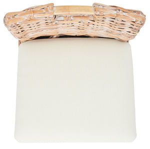 Safavieh Fremont Coastal-Chic Barstool – Whitewashed Rattan & Bamboo-Inspired Design For Stylish Seating FOX6532D