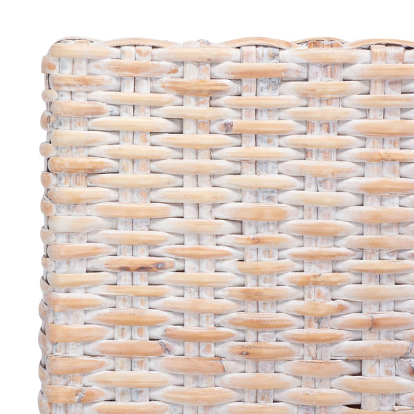 Safavieh SANIBEL Side Chair with Plush Cushion – Hand-Woven Rattan in Whitewash, Set of Two for Coastal Charm FOX6541A-SET2