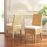 Safavieh Sanibel Side Chair W/ Cushion FOX6541B-SET2