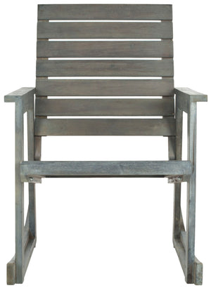 Safavieh ALEXEI Rocking Chair - Rustic-Chic Comfort for Modern Spaces, Perfect for Indoor or Outdoor Relaxation Ash Grey FOX6702A