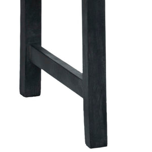 Safavieh MISCHA Elegant Outdoor Bench – Handcrafted Acacia Wood with Galvanized Steel for Timeless Charm Dark Slate Gray FOX6703K