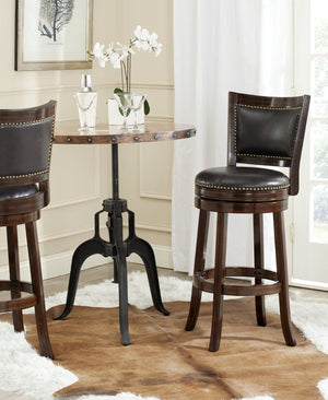 Safavieh Lazzaro Swivel Bar Stool - Elegant Design With 360° Mobility, Perfect For Home Bars And Lounges Sierra/Brown FOX7012A