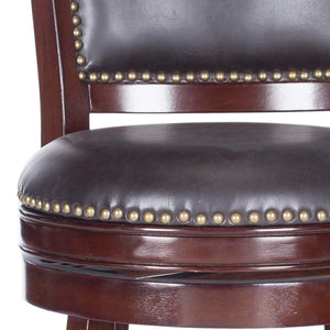 Safavieh Lazzaro Swivel Bar Stool - Elegant Design With 360° Mobility, Perfect For Home Bars And Lounges Sierra/Brown FOX7012A