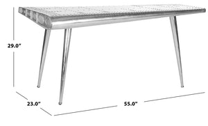Safavieh Aviator Console Table - Handmade Vintage Industrial Charm With Distressed Finish For Versatile Spaces FOX7202A