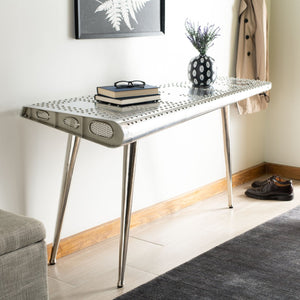 Safavieh Aviator Console Table - Handmade Vintage Industrial Charm With Distressed Finish For Versatile Spaces FOX7202A
