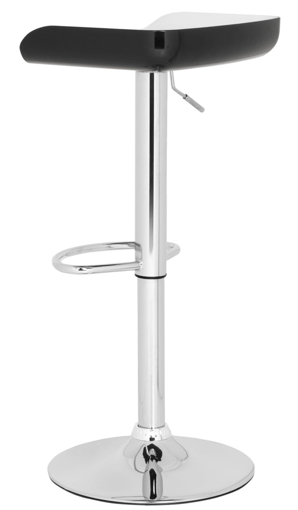 Safavieh Rameka Swivel Bar Stool - Adjustable Height, 360° Rotation, Modern Chrome & Abs Design For Comfort FOX7500A