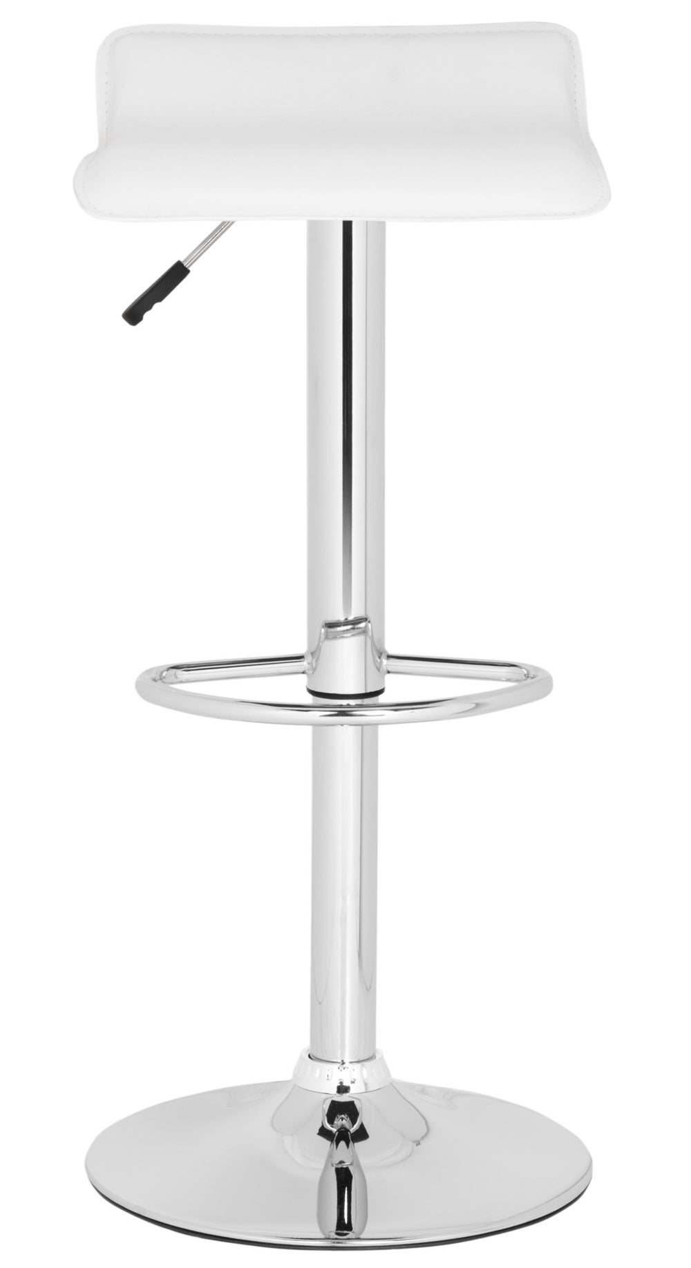 Safavieh Sheba Swivel Bar Stool - Modern Adjustable Height, Chic White Faux Leather, Perfect For Any Space FOX7510A