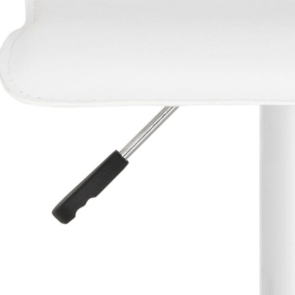 Safavieh Sheba Swivel Bar Stool - Modern Adjustable Height, Chic White Faux Leather, Perfect For Any Space FOX7510A
