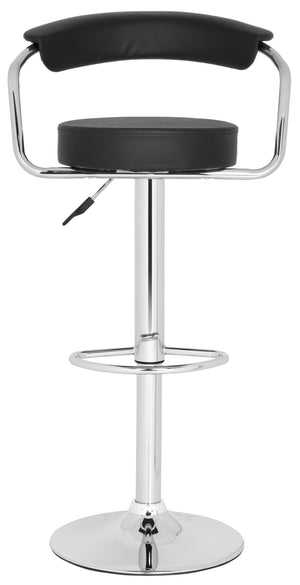 Safavieh Angus Swivel Bar Stool - Stylish Mid-Century Design With Chrome Accents & 360° Rotation For Comfort FOX7511B