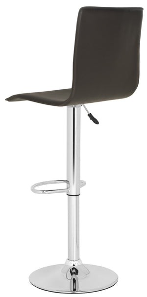 Safavieh Magda Swivel Bar Stool - Modern Chrome Frame With Faux Leather Upholstery For Stylish Comfort Brown FOX7513C