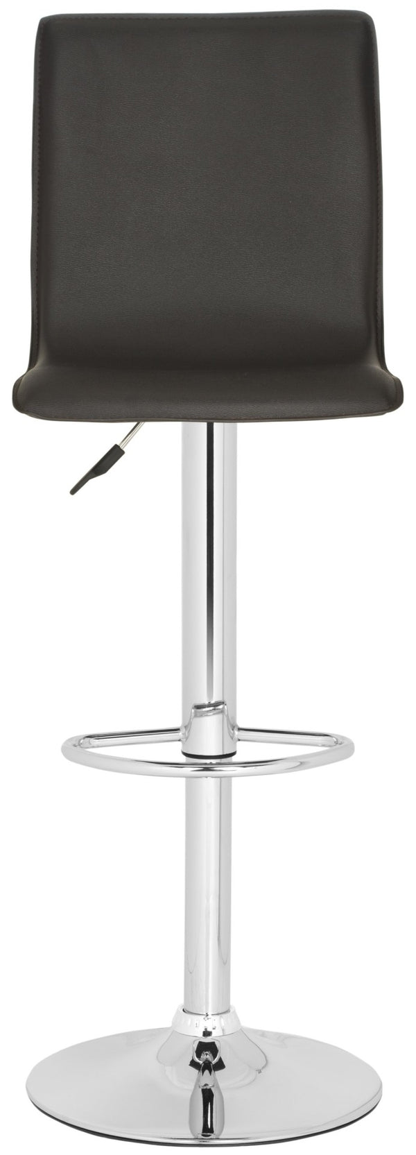 Safavieh Magda Swivel Bar Stool - Modern Chrome Frame With Faux Leather Upholstery For Stylish Comfort Brown FOX7513C