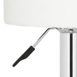 Safavieh Jude Swivel Bar Stool - Modern Adjustable Height Seating With Plush Cushion And 360° Swivel Motion White FOX7514A