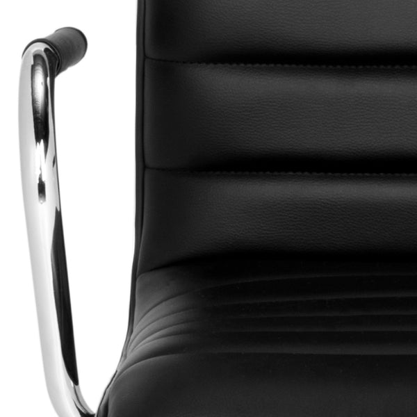 Safavieh Jonika Modern Swivel Desk Chair – Ergonomic Comfort, Adjustable Height & Easy-Care Upholstery Design Black FOX7520B