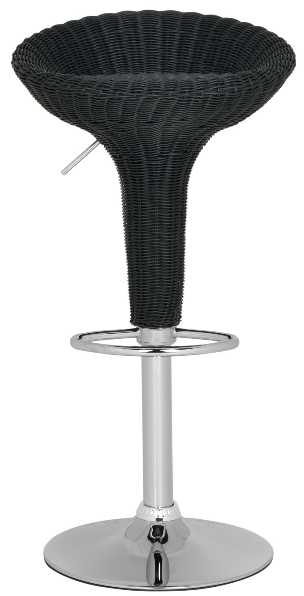 Safavieh Monicka Swivel Bar Stool - Modern Adjustable Height Seat With Wicker-Style Texture For Chic Spaces FOX7525B