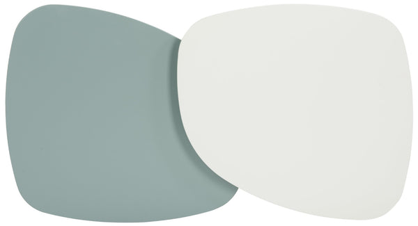 Safavieh Jasmine Bi-Level Coffee Table - Modern Minimalist Design In White & Grey For Stylish Living Spaces FOX8205A