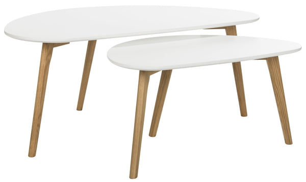 Safavieh Olida Contemporary Double Coffee Table Set - Modern Nested Design For Versatile Living Spaces FOX8208A