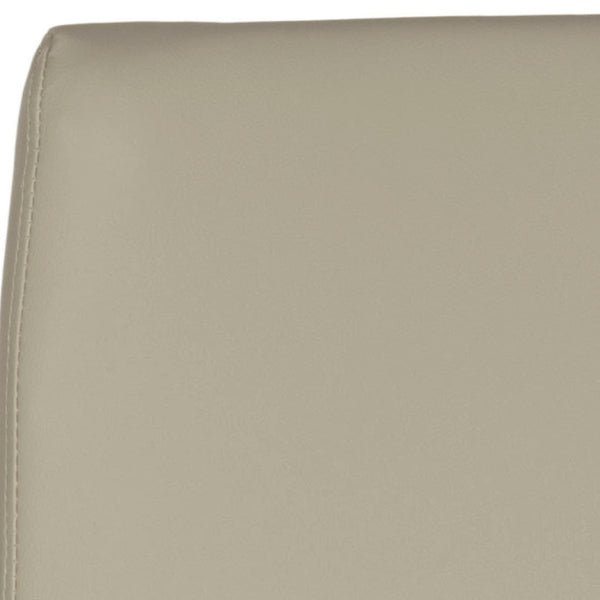 Safavieh Hal Desk Chair - Stylish Vegan Leather Upholstered Comfort For Modern Workspaces And Home Offices Grey FOX8501C