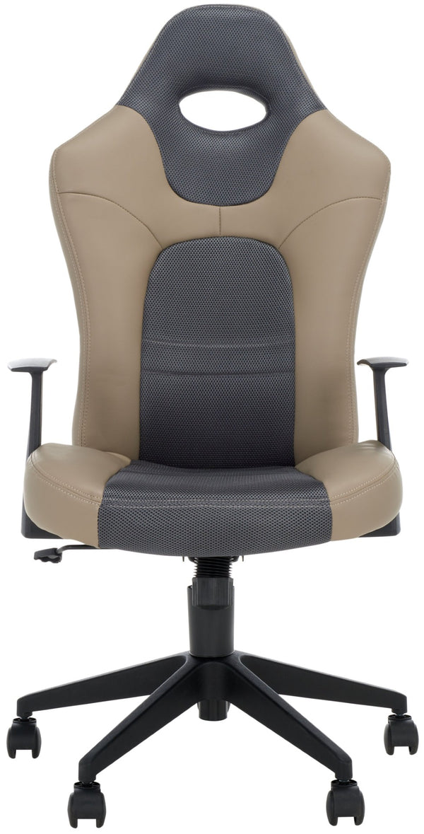 Safavieh Belinda Desk Chair - Ergonomic Vegan Leather With Adjustable Features For Modern Home Offices FOX8503A