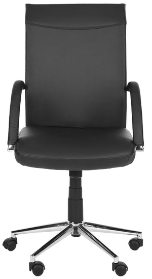 Safavieh Dejana Modern Desk Chair - Luxurious Vegan Leather, Ergonomic Comfort & Sleek Design For Home Office FOX8506A