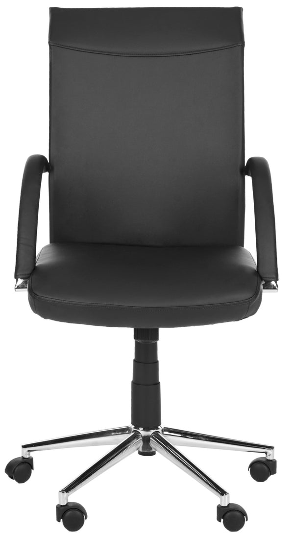 Safavieh Dejana Modern Desk Chair - Luxurious Vegan Leather, Ergonomic Comfort & Sleek Design For Home Office FOX8506A