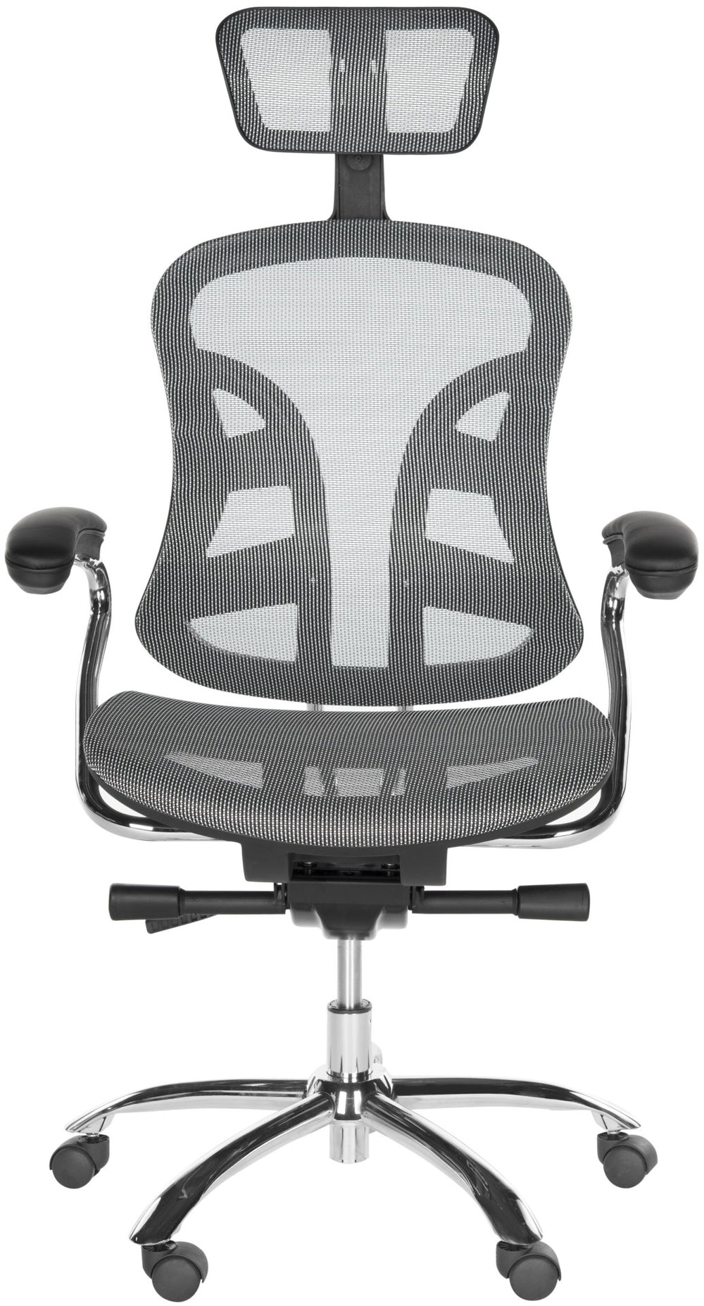 Safavieh Jarlan Desk Chair - Ergonomic Grey Mesh, Adjustable Height For All-Day Comfort & Modern Style FOX8515A