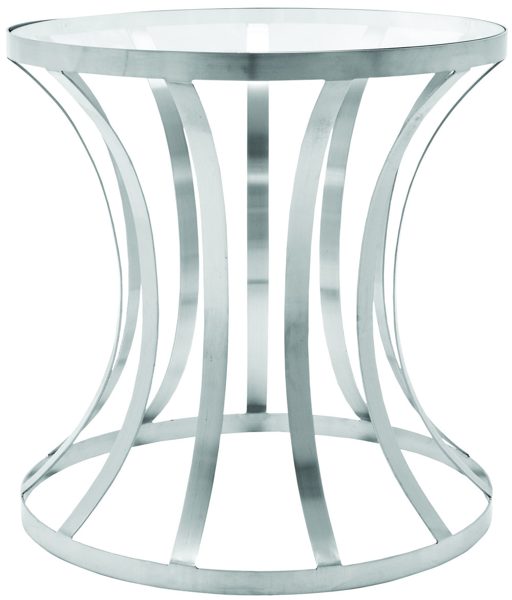 Safavieh Krystal Round End Table In Elegant Silver Finish – Modern Furniture For Stylish Living Spaces Silver  Fox9005a