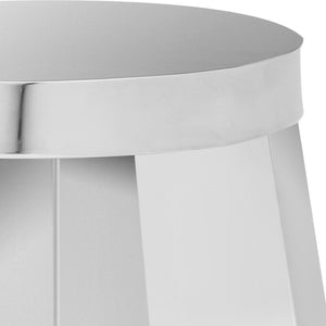 Safavieh Houston Stool - Chic Stainless Steel Accent Seat, Multi-Functional Table, And Sculptural Design Piece FOX9012A