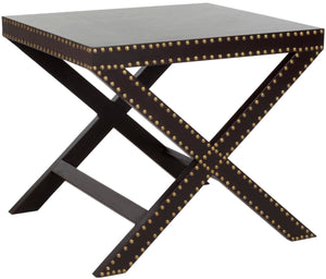 Safavieh Jeanine Charcoal Accent Table With Striking “X” Frame Design For Modern & Vintage Interiors FOX9500B